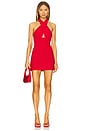 view 1 of 3 Halter Pickleball Dress in Tiger Red