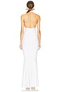 view 3 of 3 Halter Fishtail Gown in Snow White