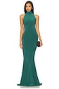 view 1 of 3 x REVOLVE Halter Turtle Fishtail Gown in Mountain Green