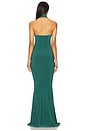 view 3 of 3 x REVOLVE Halter Turtle Fishtail Gown in Mountain Green