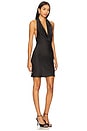 view 2 of 3 Halter Drape Mini Dress in Black