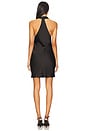 view 3 of 3 Halter Drape Mini Dress in Black