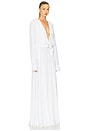 view 3 of 5 Hooded Super Oversized NK Shirt Flared Gown in Snow White