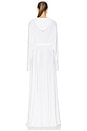 view 4 of 5 Hooded Super Oversized NK Shirt Flared Gown in Snow White