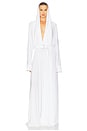 view 5 of 5 Hooded Super Oversized NK Shirt Flared Gown in Snow White
