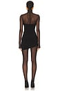 view 3 of 3 Long Sleeve Turtleneck Strapless Diana Pickleball Dress in Black