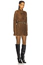 view 2 of 3 x REVOLVE X Revolve Super Oversized Boyfriend Shirt Flared Mini Dress in Bark
