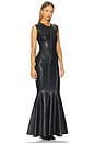 view 2 of 3 Sleeveless Grace Fishtail Gown in Black