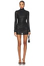 view 1 of 4 x REVOLVE Long Sleeve Turtleneck Pickleball Dress in Black Sequin