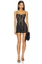 view 1 of 3 Underwire Pickleball Dress in Black & Nude