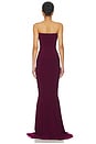 view 3 of 3 x REVOLVE Strapless Shirred Front Fishtail Gown in Plum