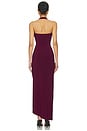 view 4 of 4 x REVOLVE Halter Sweetheart Side Drape Gown in Plum