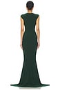 view 3 of 3 x REVOLVE Sleeveless Deep V Neck Shirred Front Fishtail Gown in Emerald