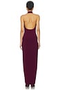 view 3 of 3 x REVOLVE Tie Front Halter Gown in Plum