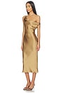 view 3 of 4 Drop Shoulder Maria Dress in Camel