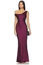 view 1 of 3 Drop Shoulder Maria Gown in Plum