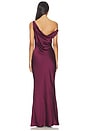 view 3 of 3 Drop Shoulder Maria Gown in Plum