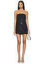 view 1 of 4 Strapless Twist Mini Dress in Black