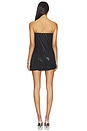 view 3 of 4 Strapless Twist Mini Dress in Black