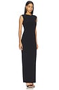 view 2 of 3 Sleeveless Long Dress in Black
