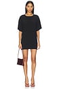 view 1 of 3 ROBE SHORT SLEEVE BOXY MINI in Black