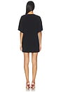 view 3 of 3 ROBE SHORT SLEEVE BOXY MINI in Black