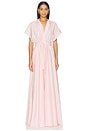 view 1 of 3 Super Oversized Nk Shirt Flared Gown in Ballet Pink