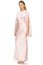 view 3 of 4 Reverse Obie Gown With Long Sleeve in Ballet Pink