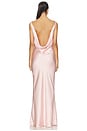 view 4 of 4 Sleeveless Low Back Drape Gown in Ballet Pink
