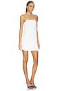 view 2 of 3 Strapless Twist Mini Dress in Snow White