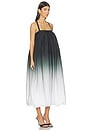 view 2 of 3 Strap Bubble Dress To Midcalf in Black & White Ombre