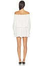 view 3 of 3 Long Sleeve Peasant Mini Dress in Snow White
