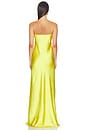 view 3 of 3 Bias Strapless Gown in Serene Yellow