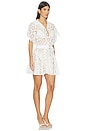 view 2 of 4 Super Oversized Boyfriend Shirt Flared Mini Dress in White