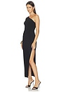 view 2 of 3 VESTIDO LARGO DE UN HOMBRO in Black