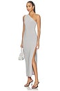 view 2 of 3 x Lifestyle One Shoulder Long Dress in Grey
