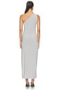 view 3 of 3 x Lifestyle One Shoulder Long Dress in Grey