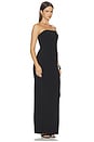 view 2 of 3 VESTIDO LARGO SIN TIRANTES in Black