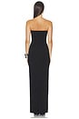 view 3 of 3 VESTIDO LARGO SIN TIRANTES in Black