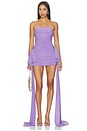 view 1 of 3 Strapless Bill Pickleball Dress With Bow in Lavender