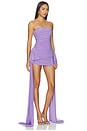 view 2 of 3 Strapless Bill Pickleball Dress With Bow in Lavender
