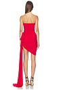view 4 of 3 Strapless Diana Mini Dress With Bow in Tiger Red