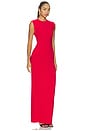 view 2 of 3 Sleeveless Long Dress in Tiger Red