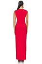 view 4 of 3 Sleeveless Long Dress in Tiger Red