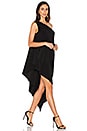 view 1 of 3 One Shoulder Diagonal Tunic in Black