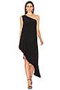 view 2 of 3 One Shoulder Diagonal Tunic in Black