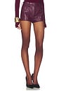 view 2 of 6 SHORT JEANS DE CINTURA ALTA in Plum