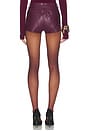 view 4 of 6 SHORT JEANS DE CINTURA ALTA in Plum