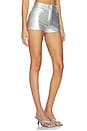 view 2 of 6 High Waist Jean Short in Silver