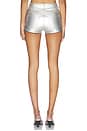 view 4 of 6 High Waist Jean Short in Silver